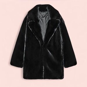 Zara Black Teddy faux fur  Jacket